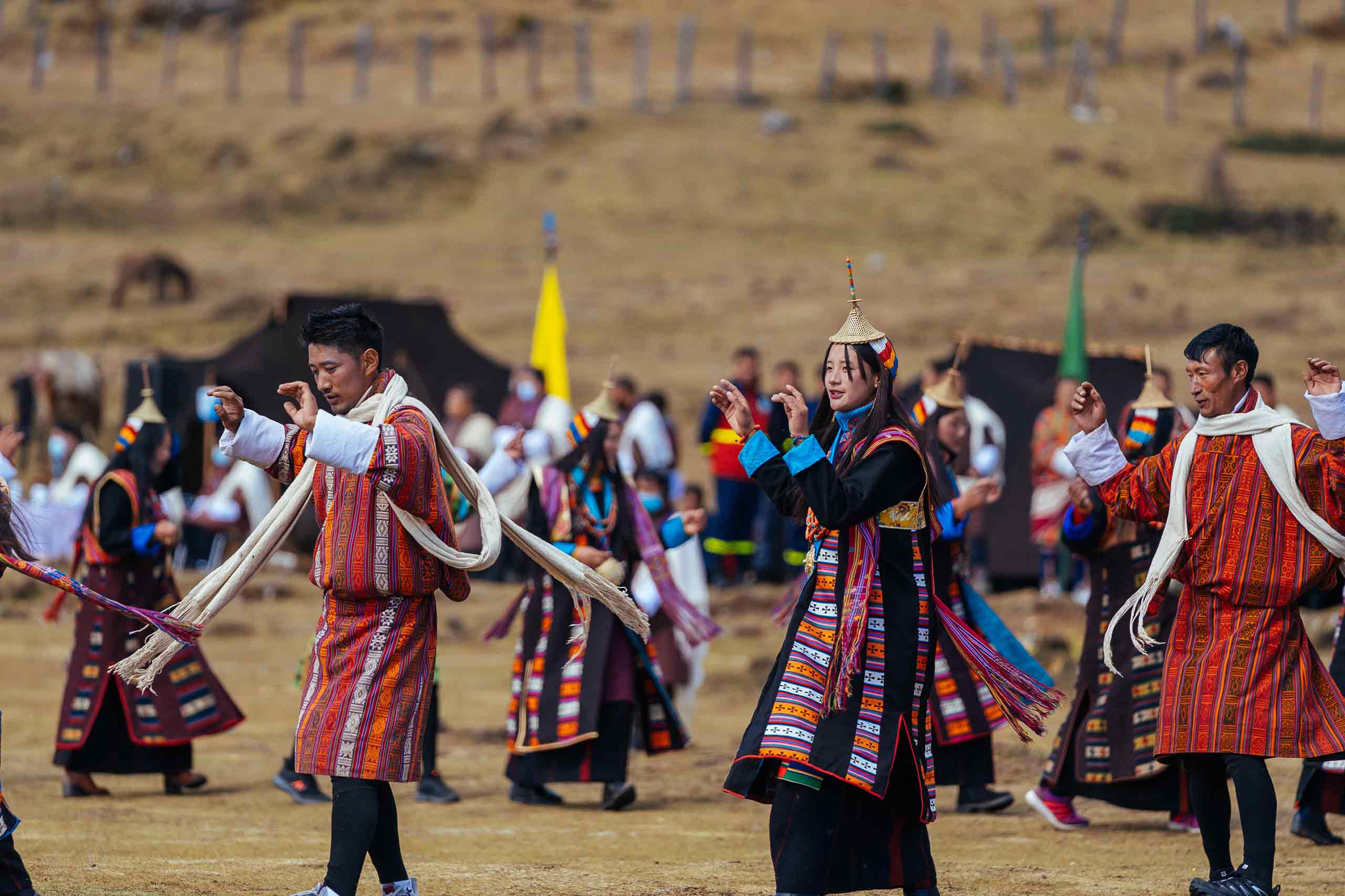 Immerse yourself in a carnival-like environment of devotion, color, and happiness that lights up the monasteries.