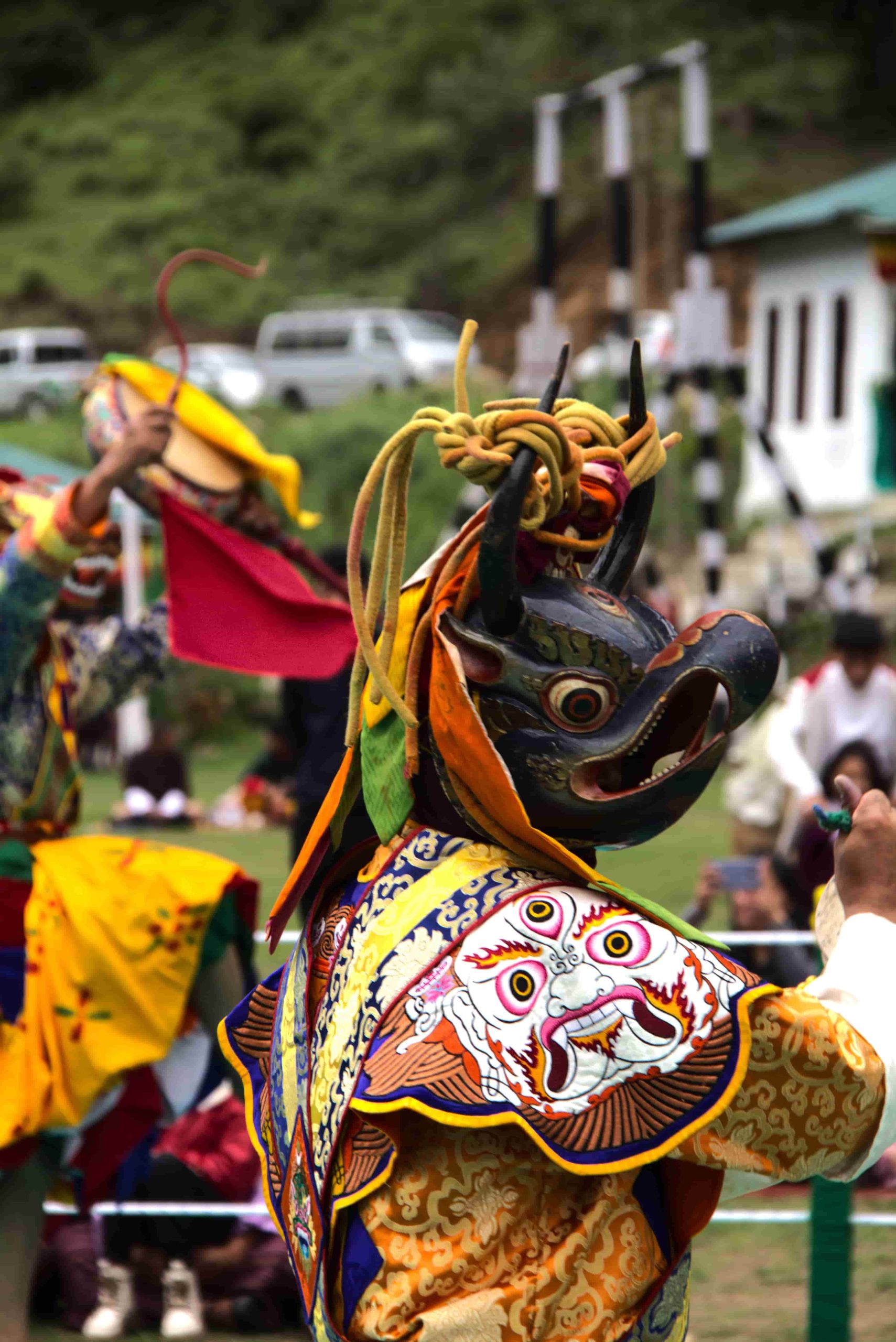 Join locals in attending Tshechus to cleanse defilements and receive blessings for peace, happiness, and good fortune.